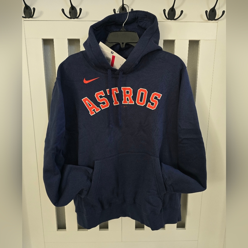 New Jose Altuve Houston Astros Nike Player Club Fleece Pullover Hoodie Navy